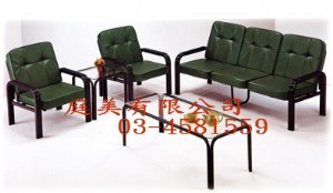 TMJ030-11 鋼管沙發組(1+1+3人座，大小茶几